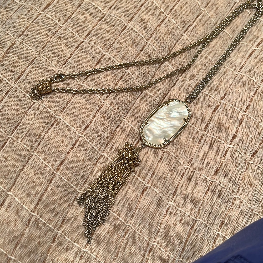 Mother of Pearl Kendra Scott Rayne Necklace